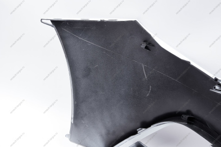 Накладка переднего бампера левая без отвер. под датчик слепой зоны в цвет 221 Ледниковый (белый) LADA Vesta SW Cross NG Lada