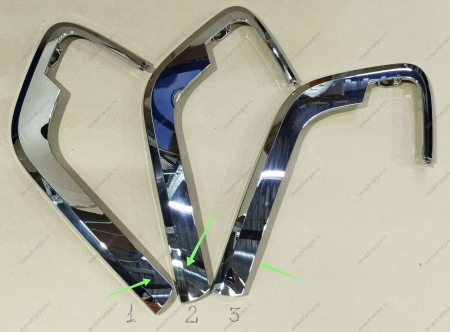 УЦЕНКА Молдинг новый LADA XRAY переднего бампера нижний левый хром.(СЭД) ( Много мелких , глубоких царапин ) Lada