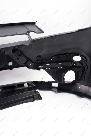 Бампер передний с отверстиями под накладки , с крышкой окна под буксирную проушину (под покраску) LADA Largus Cross (FL) NEW Lada