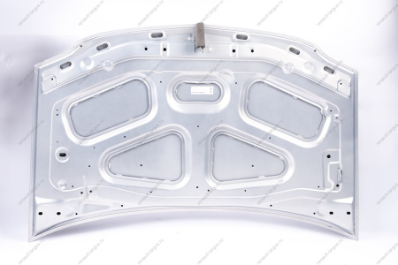 Капот RENAULT Logan/Рено Логан крашеный 632 Gris boreal Серебристый фаза 1 Начало