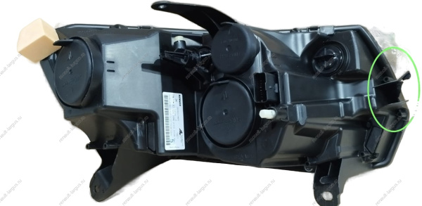 УЦЕНКА Фара левая новая RENAULT Logan 2014-/Largus FL лампа H7 676512.127/260609450R ( Отломоно одно боковое крепление ) Renault