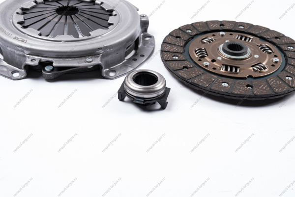 Комплект сцепления Renault Logan, Sandero I/II 1.6 K7M, Lada Largus 1.6 K7M 200 мм, 26 шлицов,трос. привод, с выжимным подшипником (в упак. LECAR) Lada