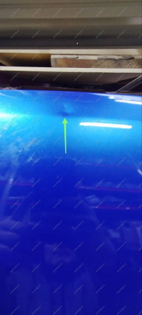 УЦЕНКА Капот новый LADA Largus (FL)/Cross (FL) крашеный в цвет 498 Лазурно синий (Cеребристый темно-сини) ( Два тычка ) Lada ПРОДАТЬ