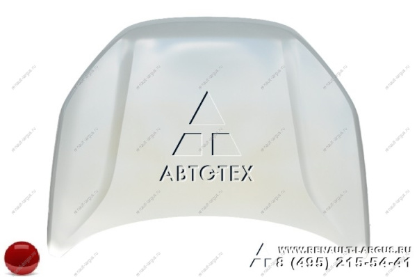 Капот LADA Vesta Sedan/SW/ SW Cross в цвет 195 Сердолик (красный), герметик только по шву Lada