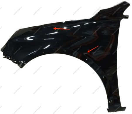 Крыло новое переднее левое LADA Vesta SW Cross крашеное 676 Черная жемчужина (черный) Lada