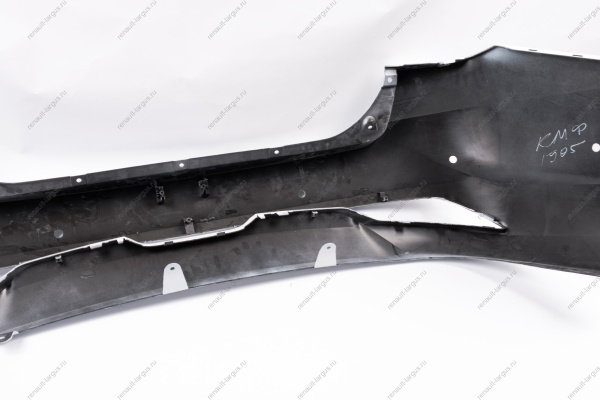 Бампер задний с 6 отверстиями под датчики системы парковки в цвет 221 Ледниковый (белый) LADA Vesta FL Lada