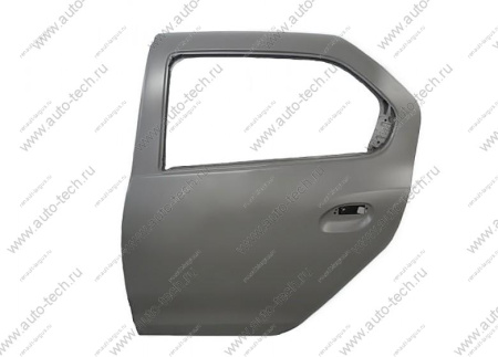 Дверь RENAULT Logan/Sandero задняя левая 2014- без отверст под молдинг Gamma