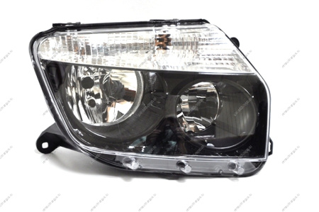 Фара RENAULT Duster правая 4X4 черная под корректор ALRU. 676512.098 RENAULT