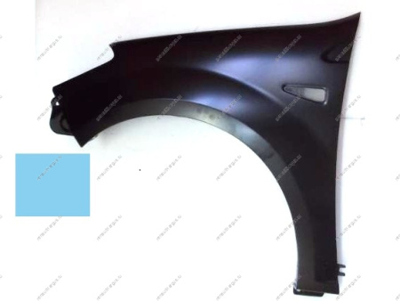 Крыло левое RENAULT Sandero крашеное Bleu Electrique RNZ Металлик API
