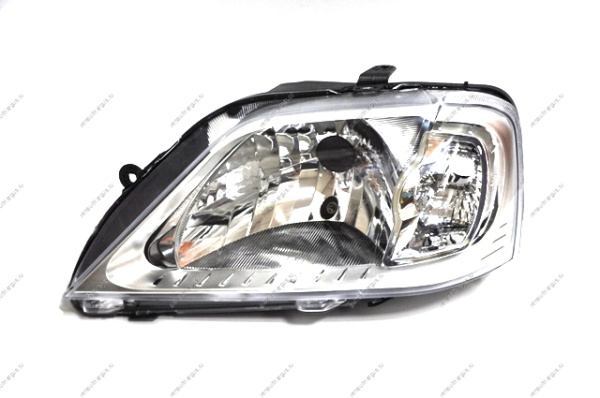 Фара RENAULT Logan левая BOSCH после 08,03 до 2010 рамка хром(светлый(серый ободок) Renault