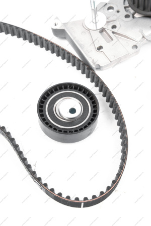 Ремень ГРМ+ ролик 22*D73 (самонатяжной) +водяной насос дв K7M Lada Largus (Gates KP15662XS)