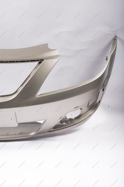 Бампер передний LADA Largus/Лада Ларгус крашеный 242 Серый базальт (Серо-бежевый) без заглушки под букс. крюк Lada