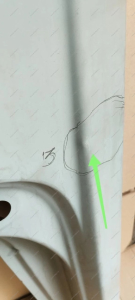 Боковина задняя левая (крыло) (с окном) (катафорезный грунт) LADA Largus/Лада Ларгус (универсал) Lada