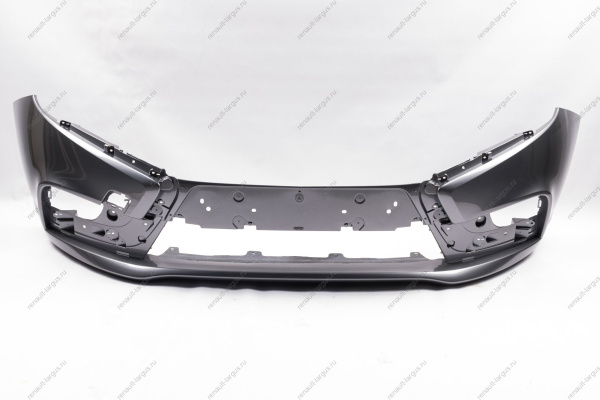 Бампер передний LADA Vesta Sedan/SW в цвет (без заглуш под букс крюк) 608 Плутон (серый) АвтоВаз