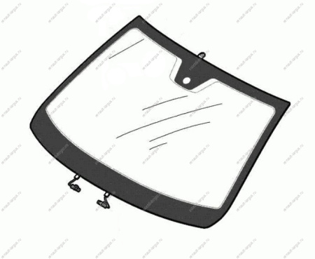 Стекло LADA VESTA ветрового окна OVERTINTED (тонирован) Lada