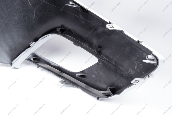 Накладка переднего бампера левая без отвер. под датчик слепой зоны в цвет 221 Ледниковый (белый) LADA Vesta SW Cross NG Lada