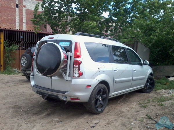 Кронштейн держатель запасного колеса ,Поворотный, LADA Largus/Лада Ларгус цвет серебристый Дополнительное оборудование