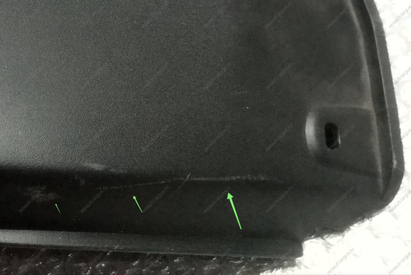 Решетка RENAULT Duster 2015- переднего бампера нижняя ( к бамперу 620224960R) PULO