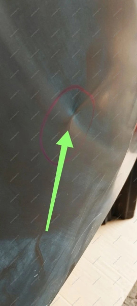 Боковина задняя левая (крыло) (с окном) (черный грунт) LADA Largus/Лада Ларгус (универсал) RENAULT