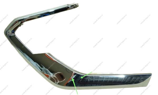 Молдинг новый 2 LADA Vesta SW Cross FL переднего бампера нижний правый (хром) Lada