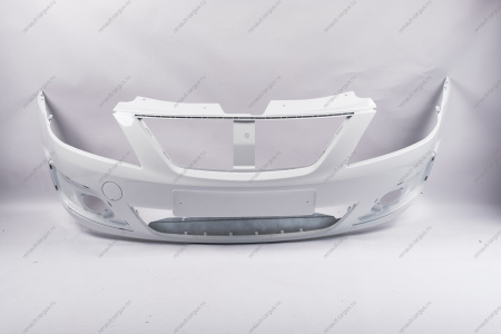 Бампер передний LADA Largus/Лада Ларгус крашеный 221 Ледниковый (Белый) без заглушки под букс. крюк Lada