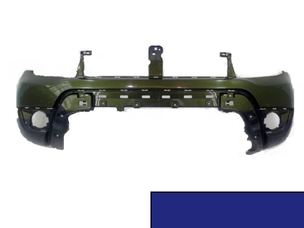 Бампер передний RENAULT Duster 2015- крашеный RNF Blue minerale Синий минерал Bodyparts