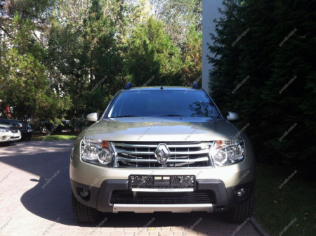 Бампер передний RENAULT Duster крашеный Светлый базальт KNM без отв под птф 2010-2014 Api