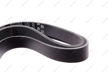 Ремень приводной генератора Logan, Largus 1,6л 16кл., Megane с ГУР без кондиционера 6-ручьевой GATES