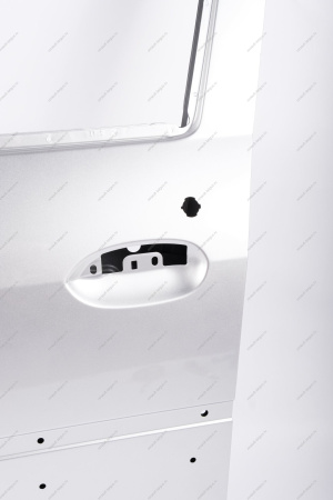 Дверь передняя левая LADA Largus/Лада Ларгус крашеная (с отв. под молдинг) 691 Платина (Серебристый Lada