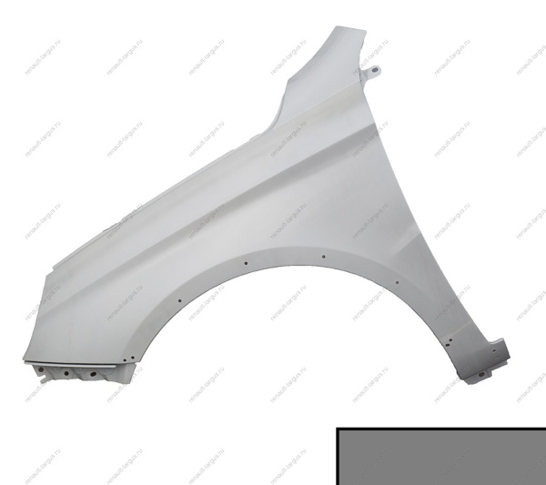 Крыло переднее левое ПЛАСТИКОВОЕ LADA Vesta SW Cross крашеное 691 Платина (серебристый) пластиковое