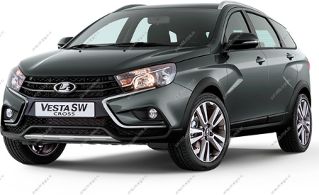 Бампер задний LADA Vesta SW Cross/Cross седан крашеный(без 8450031033 и 8450032362) 496 Фантом (серо-голубой) LADA