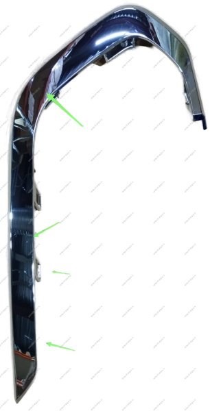 УЦЕНКА Молдинг новый LADA Largus (FL) NEW переднего бампера нижний левый (хром) ( Несколько мелких царапин ) Россия