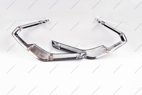 Молдинг переднего бампера к-т 4шт (хром) LADA Vesta FL Россия