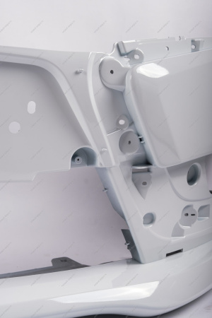 Бампер передний LADA Vesta Sedan/SW в цвет (без заглуш под букс крюк) 221Ледниковый (белый) Кампласт