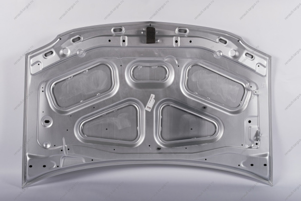 Капот LADA Largus/Лада Ларгус крашеный 242 Серый базальт (Серо-бежевый) с герметиком, герметик только по шву Начало